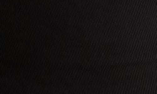 Renee C Cowl Neck Cap Sleeve Ribbed T-shirt In Black