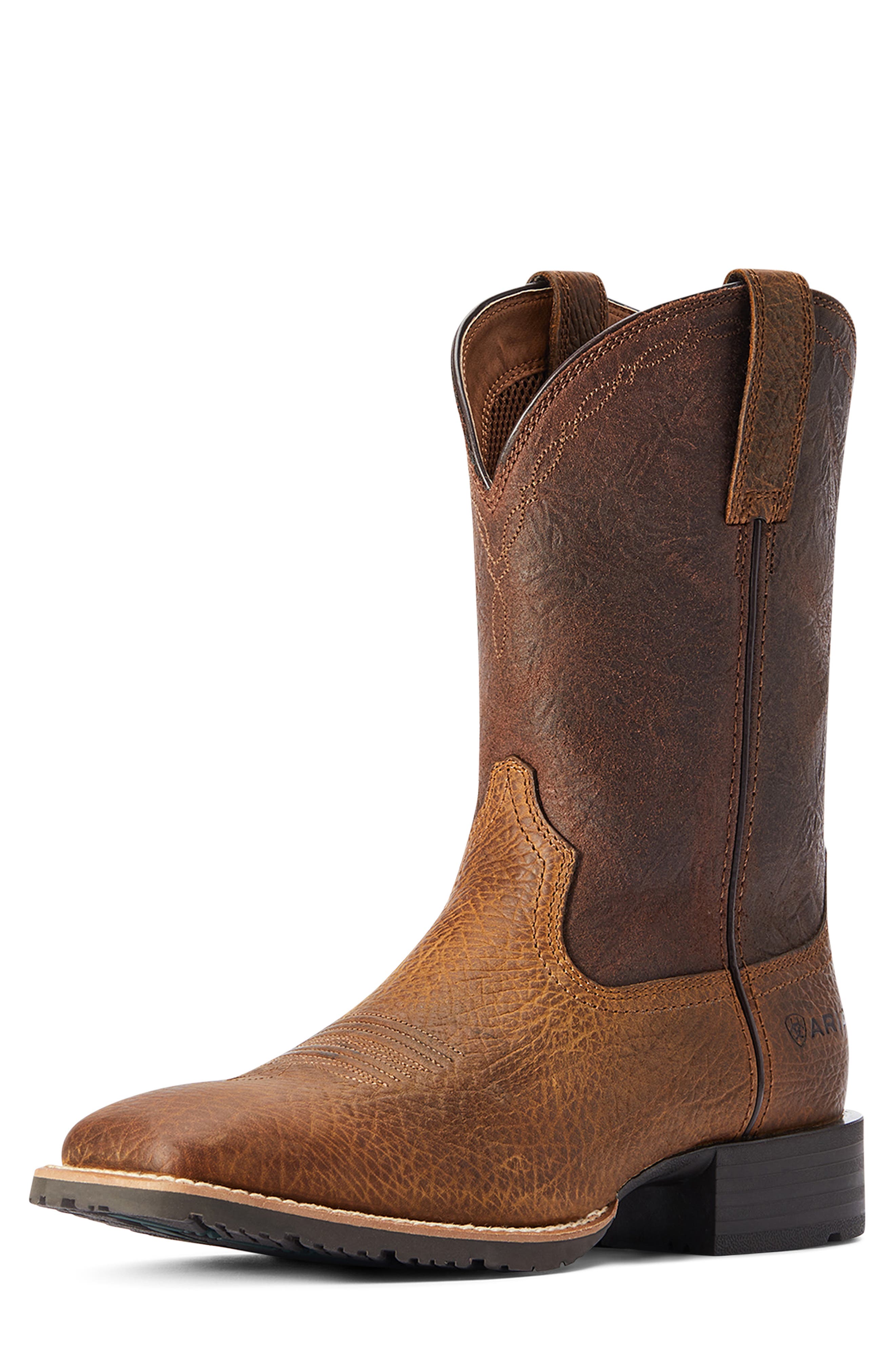 Ariat Hybrid Grit Western Boot, Main, color, Earth