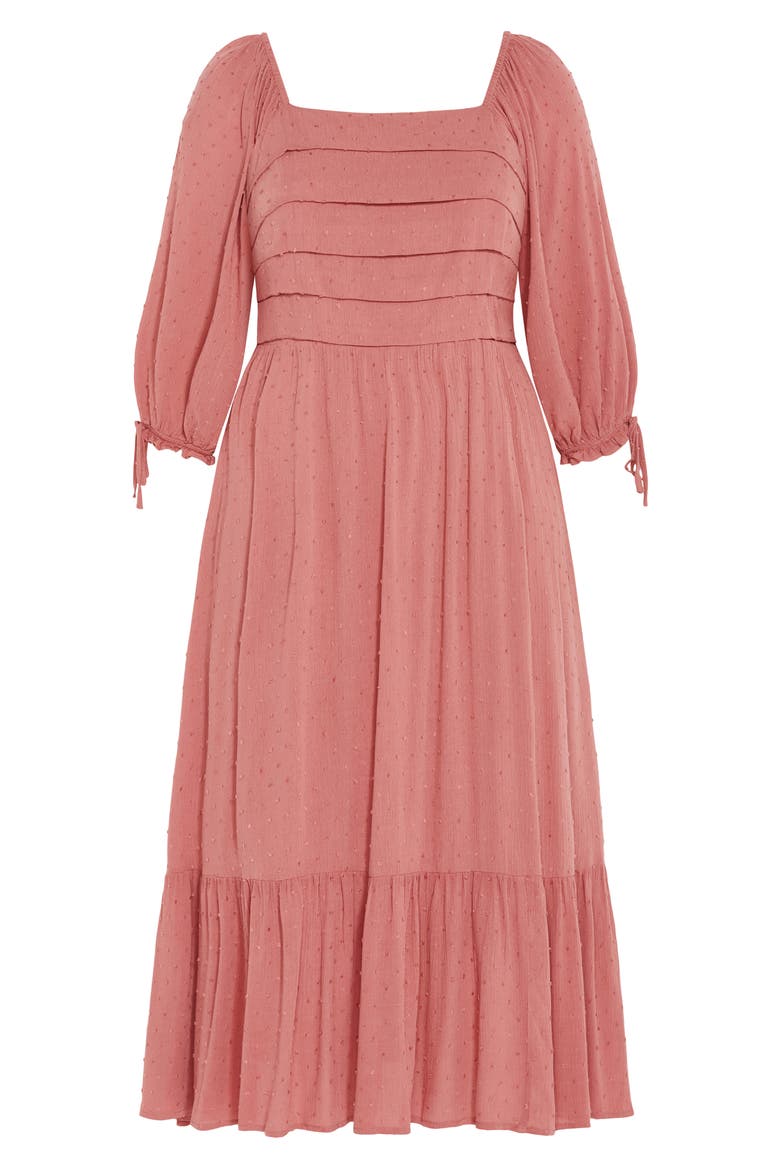 The Ally Clip Dot Maxi Dress, Alternate, color, PINK