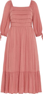 City Chic The Ally Clip Dot Maxi Dress