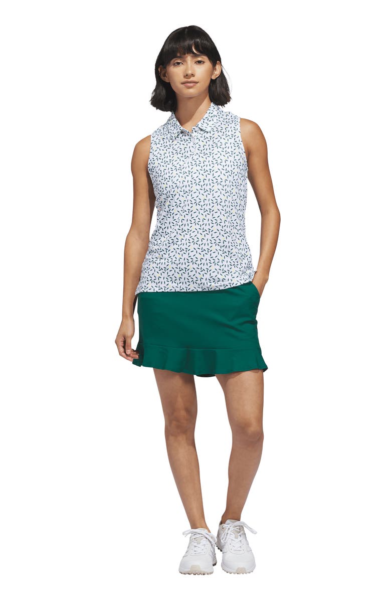 adidas Ultimate All Over Print Sleeveless Polo, Alternate, color, Collegiate Green