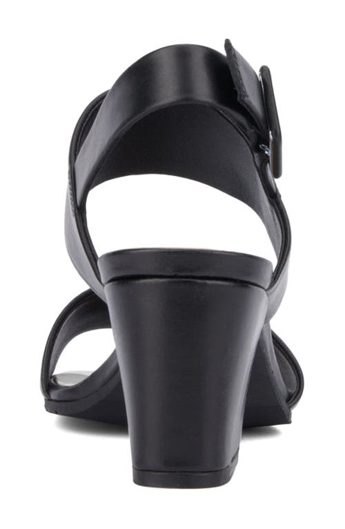 Aquatalia Rayma Water Repellent Slingback Sandal In Black