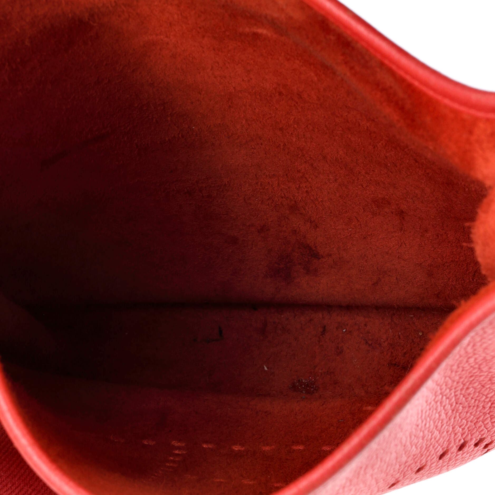 Pre-Owned Hermes Evelyne Bag Gen III Clemence PM, Alternate, color, Rouge Tomate