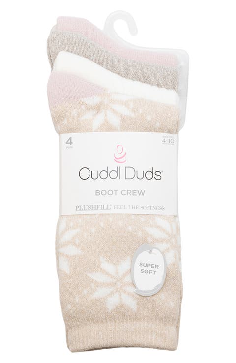 4-Pack Bootcut Crew Socks
