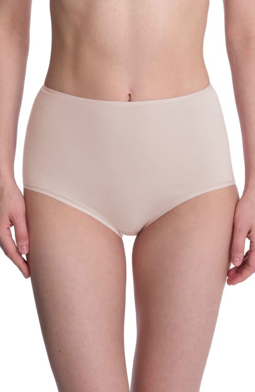 Natori Bliss Bare Cotton High Waist Briefs In Neutral