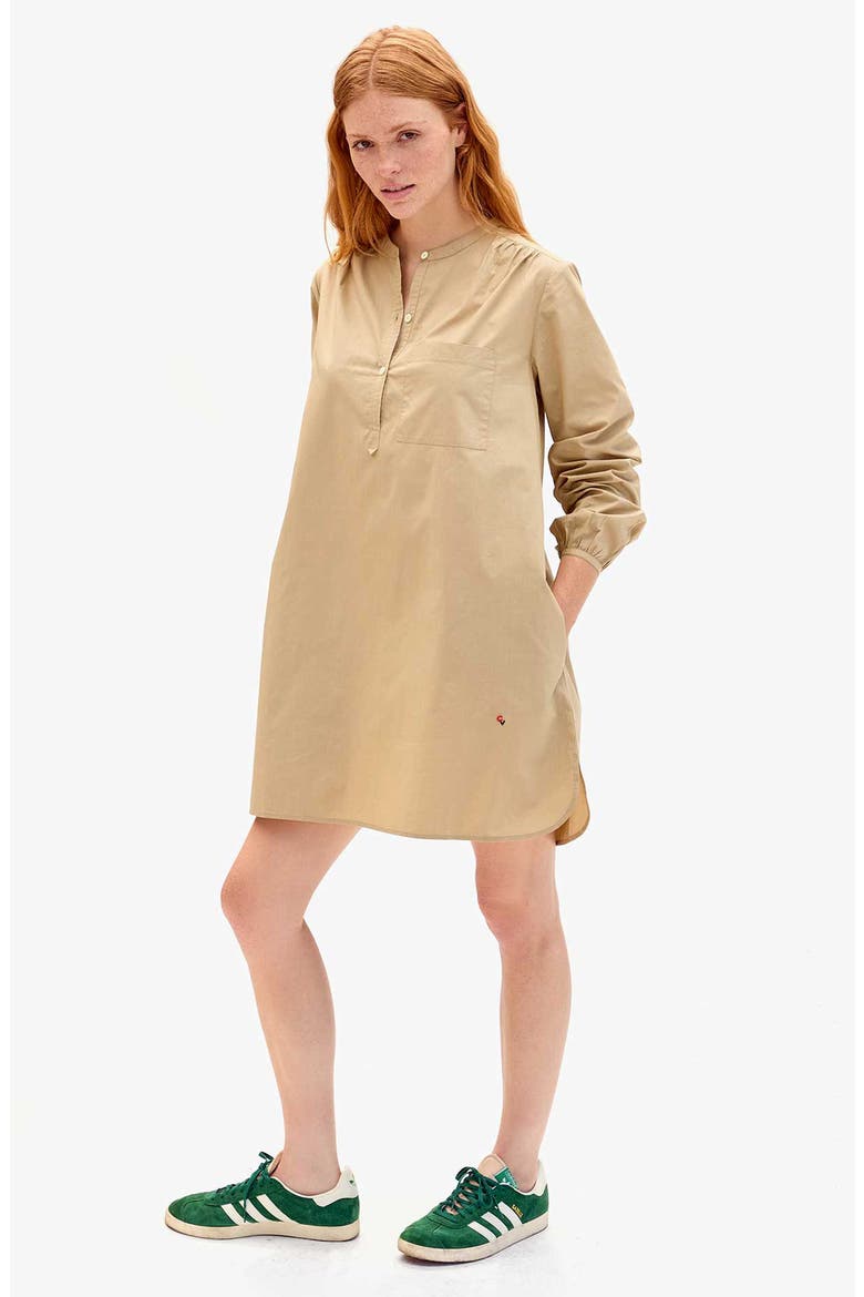 St. Martin Poplin Shirtdress, Alternate, color, KHAKI