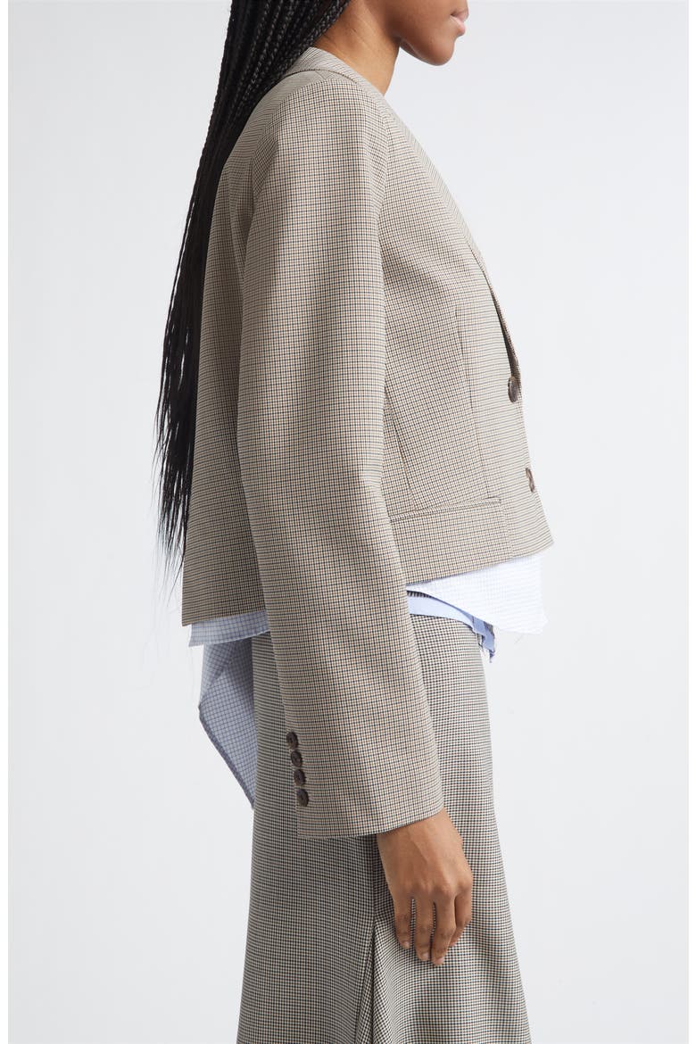 Crop Back Cascade Jacket, Alternate, color, BROWN MULTI