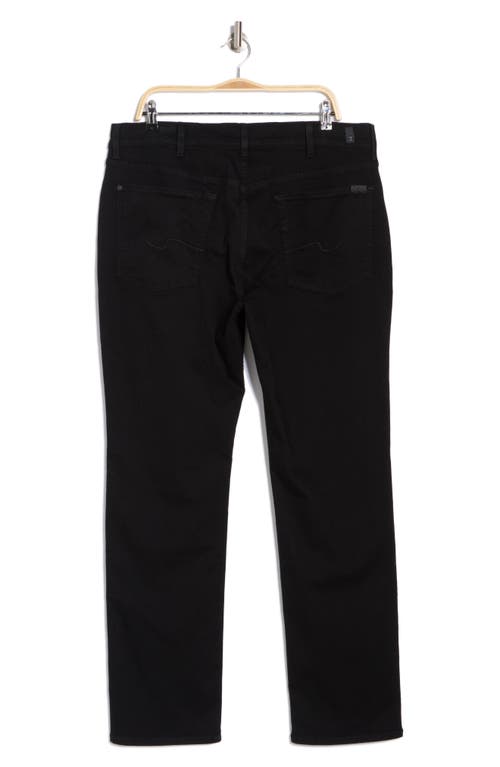 7 For All Mankind The Straight Comfort Luxe Jeans In Black