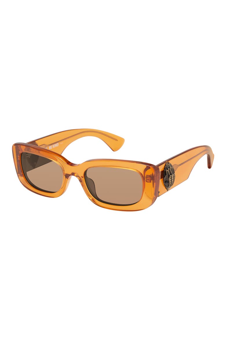 52mm Rectangular Sunglasses, Alternate, color, YELLOW