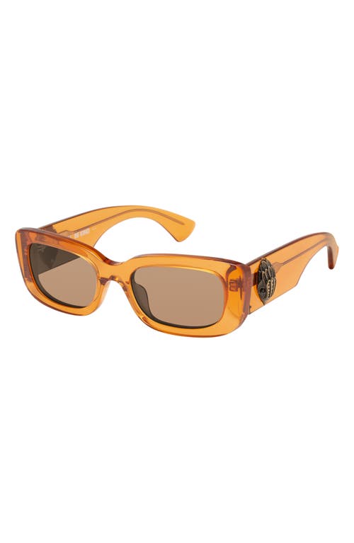 Kurt Geiger London 52mm Rectangular Sunglasses In Yellow