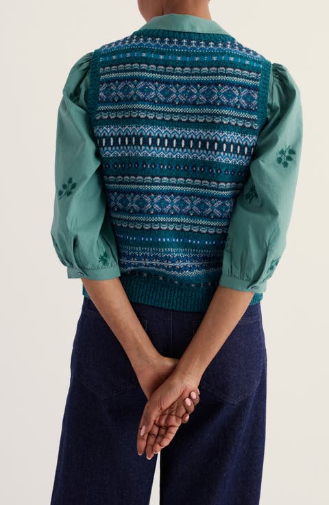 Percella Cove Fair Isle Sweater Vest