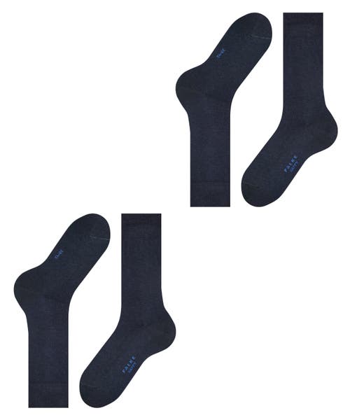 Falke Happy 2-pack Cotton Socks In Blue