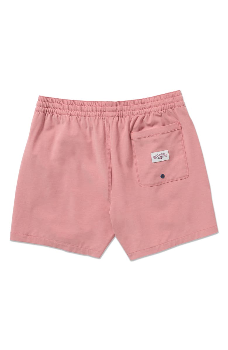 Billabong Every Other Day Layback Swim Trunks, Alternate, color, Dusty Rosednu