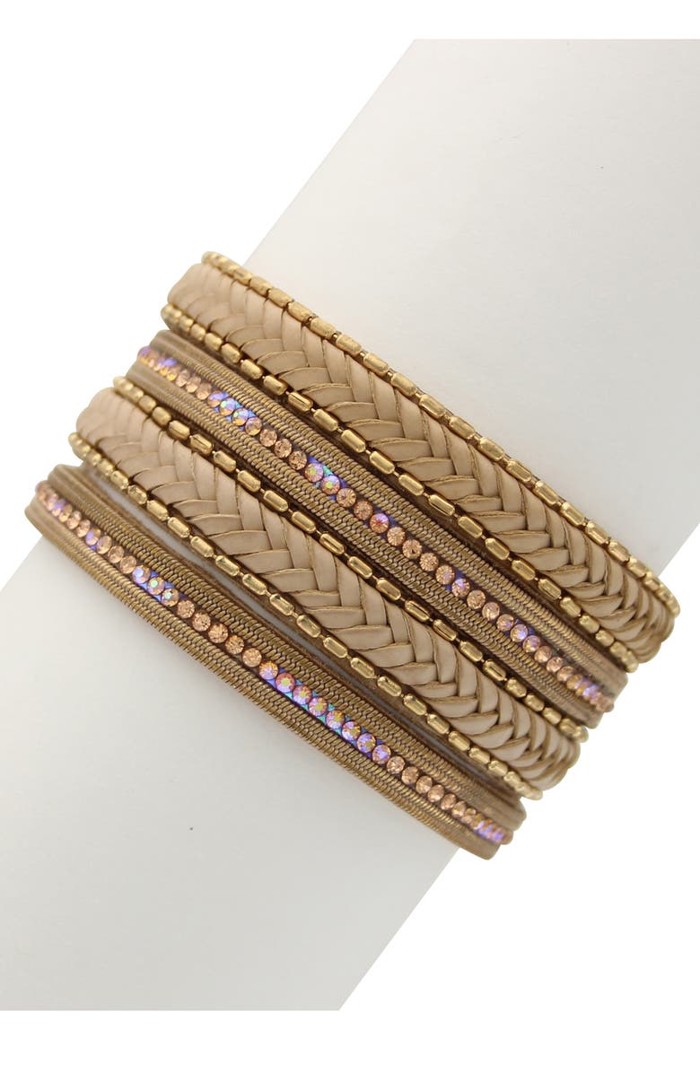 OLIVIA WELLES Braids & Bead Bracelet, Main, color, 