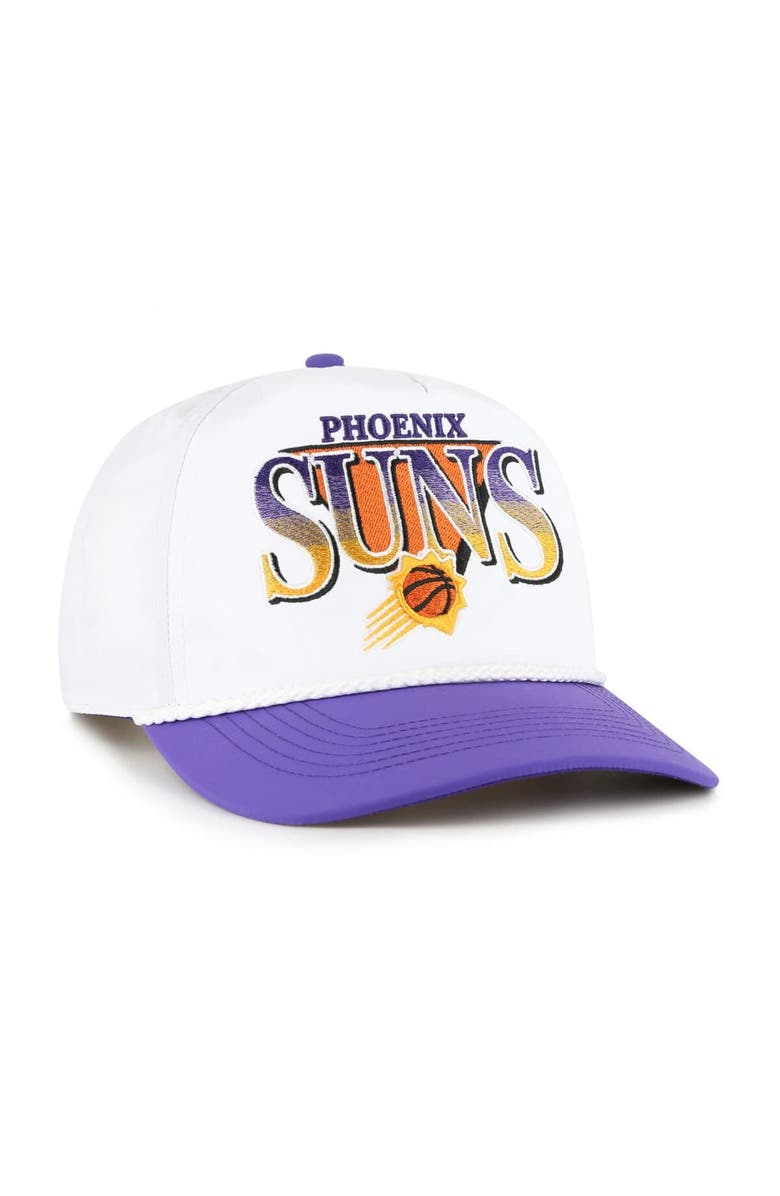 '47 Men's '47 White/Purple Phoenix Suns Tribute Two-Tone Hitch Adjustable Hat, Alternate, color, 
