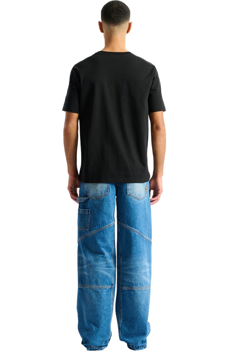Balmain Embroidered Balmain Insect T-shirt, Alternate, color, Black