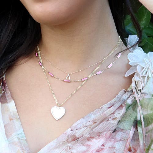 The Lovery Fine Jewelry Mini Diamond Wishbone Necklace In Gold
