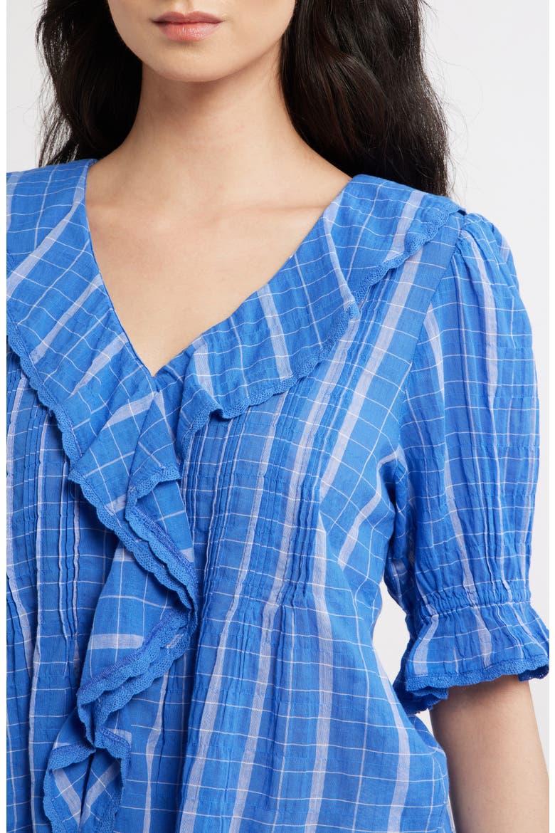 The Blaire Top, Alternate, color, RETRO BLUE