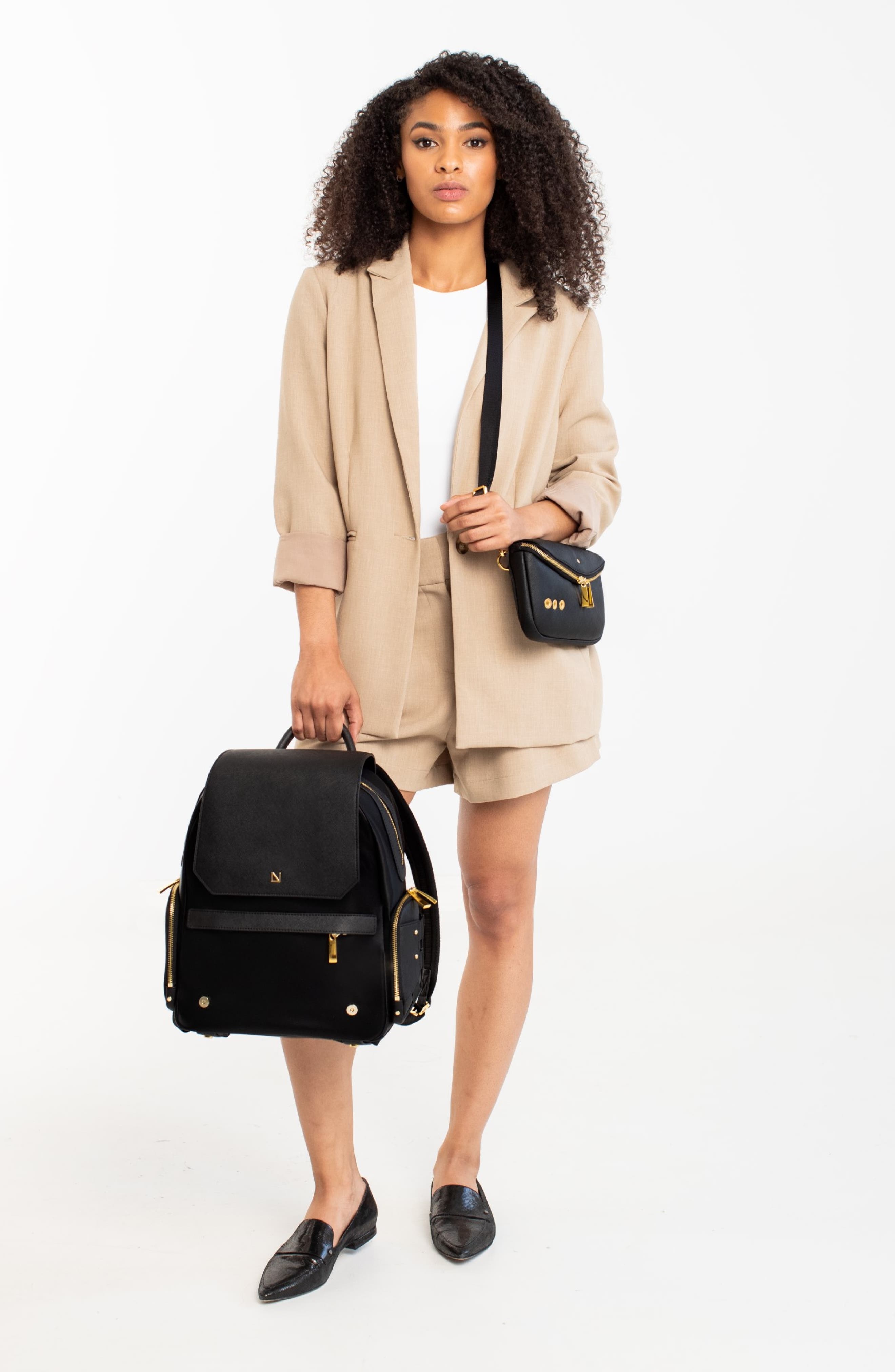 Lux and Nyx Zoe 15-inch Laptop Backpack with Detachable Clutch, Alternate, color, 