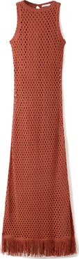 MANGO TEEN Kids' Crochet Fringe Dress