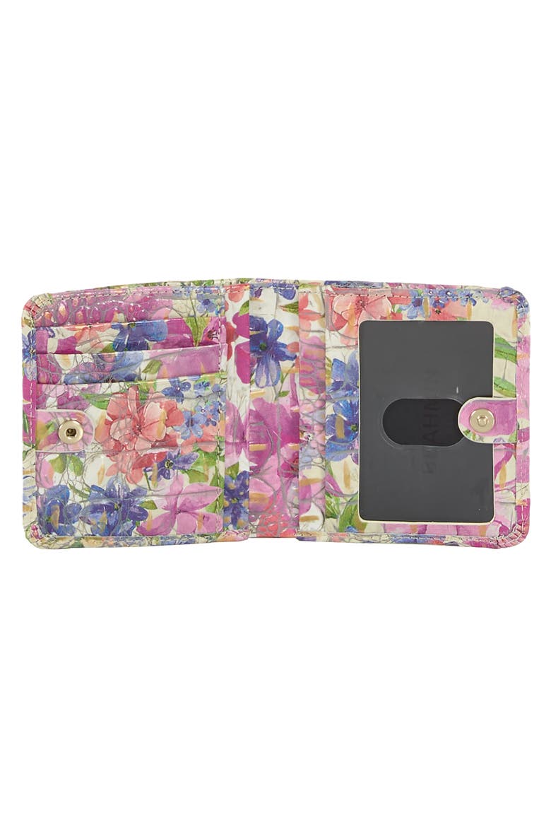 Jane Croc Embossed Leather Bifold Wallet, Alternate, color, HOMEGROWN