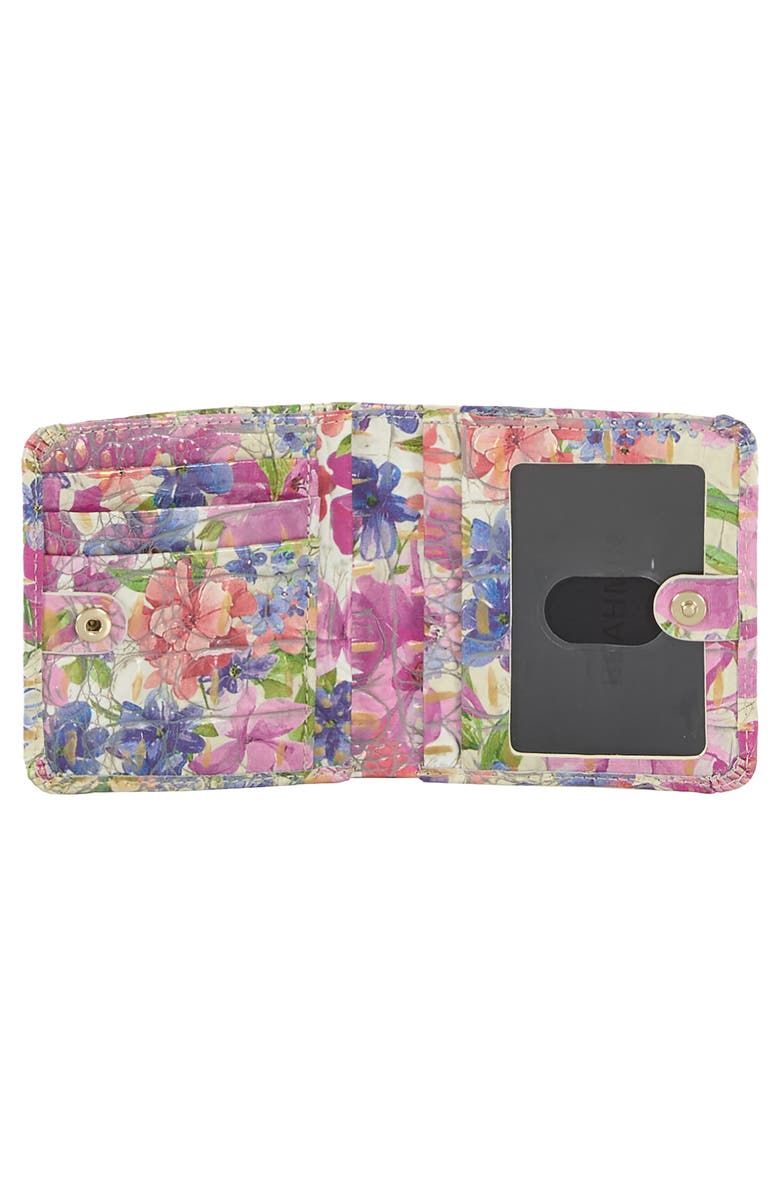 Brahmin Jane Croc Embossed Leather Bifold Wallet, Alternate, color, 