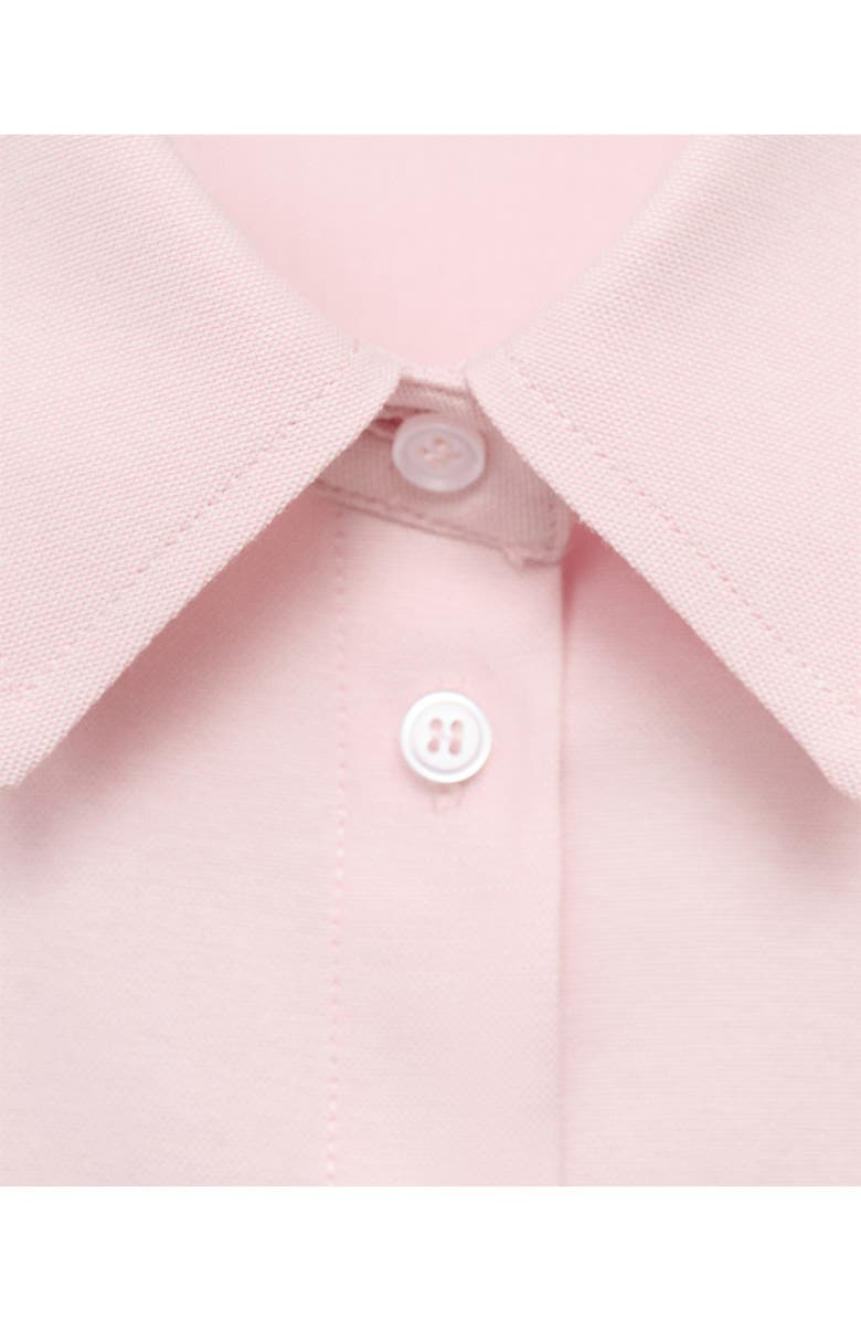 MANGO Oversize Button-Up Shirt, Alternate, color, Pastel Pink