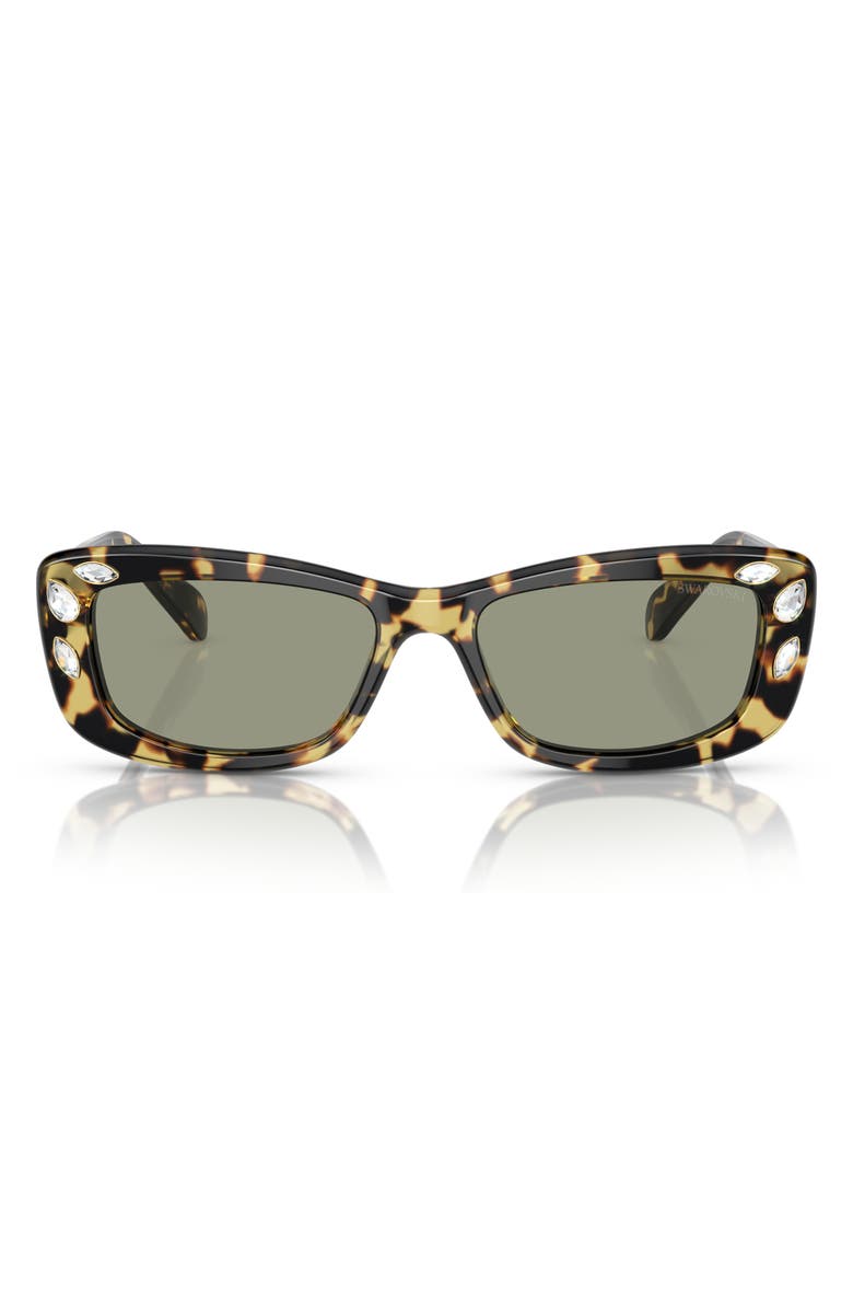 Swarovski 54mm Pillow Sunglasses, Main, color,