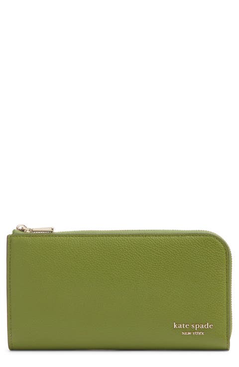 Devin Pebble Leather Zip Wallet