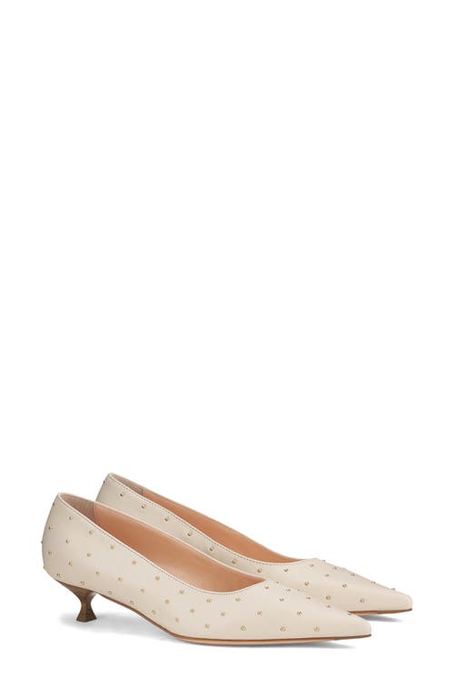 Agl Attilio Giusti Leombruni Agl Lenor Pointed Toe Kitten Heel Pump In Brandy-cuoio
