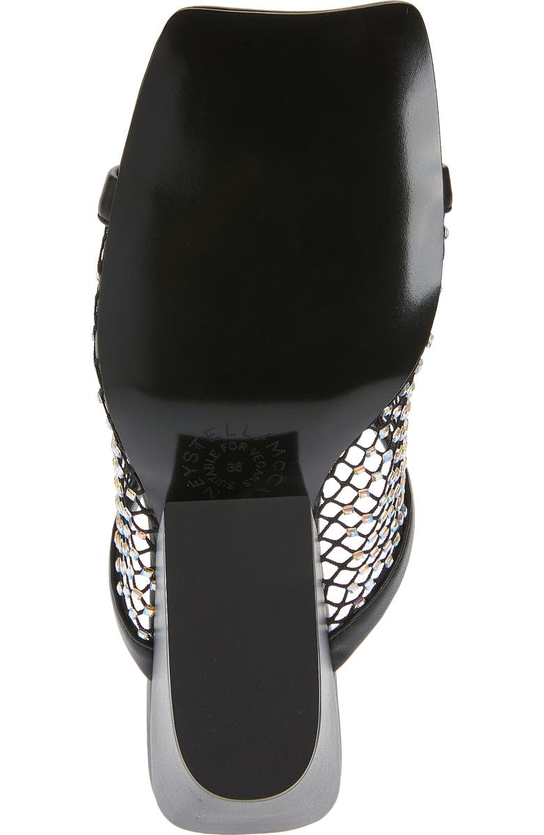 Stella McCartney Crystal Mesh Slide Sandal, Alternate, color,