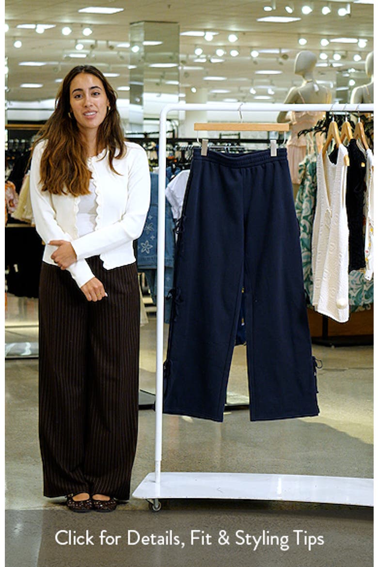Claudette Ribbon Baggy Sweatpants video