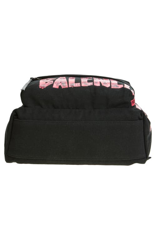 Balenciaga Tape Type Logo Canvas Backpack