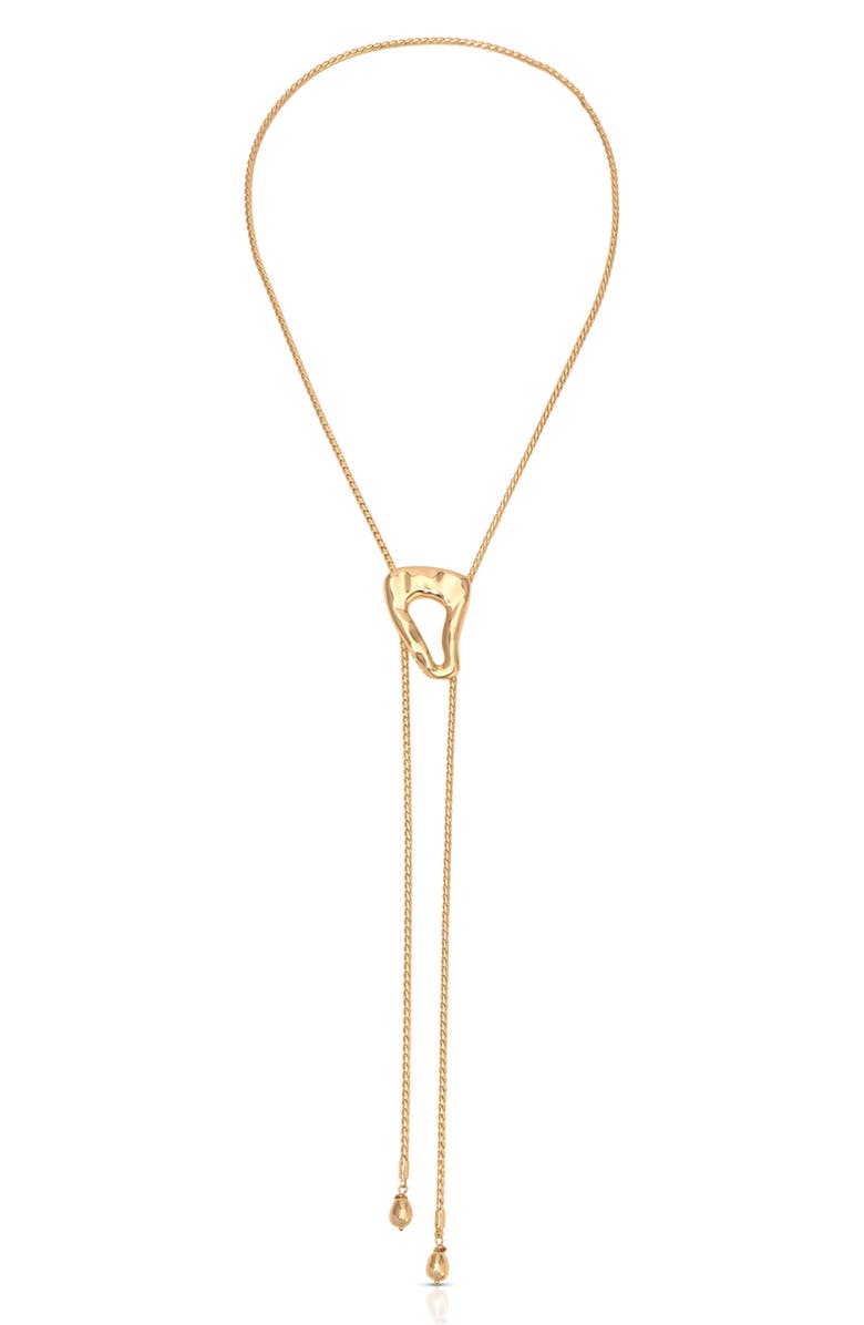 Ettika Molten Muse Bolo Necklace, Main, color, Gold