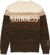 JW Anderson x Guinness Intarsia Logo Colorblock Wool Blend Sweater