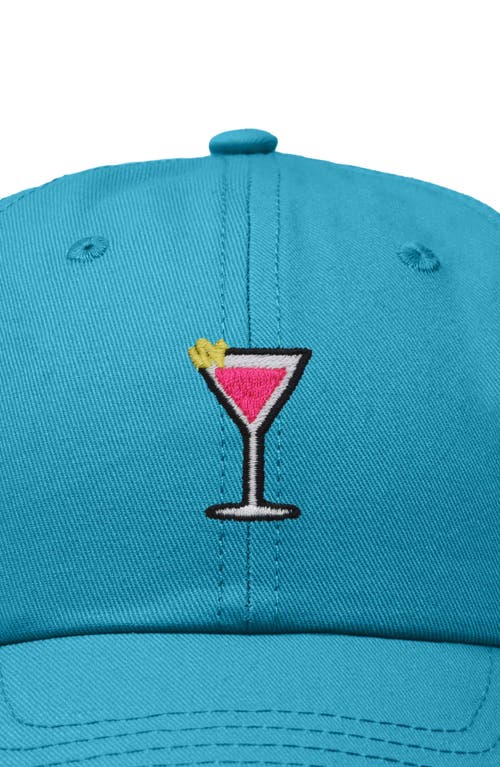 Dalix Cosmo Embroidered Casual Hat In Teal