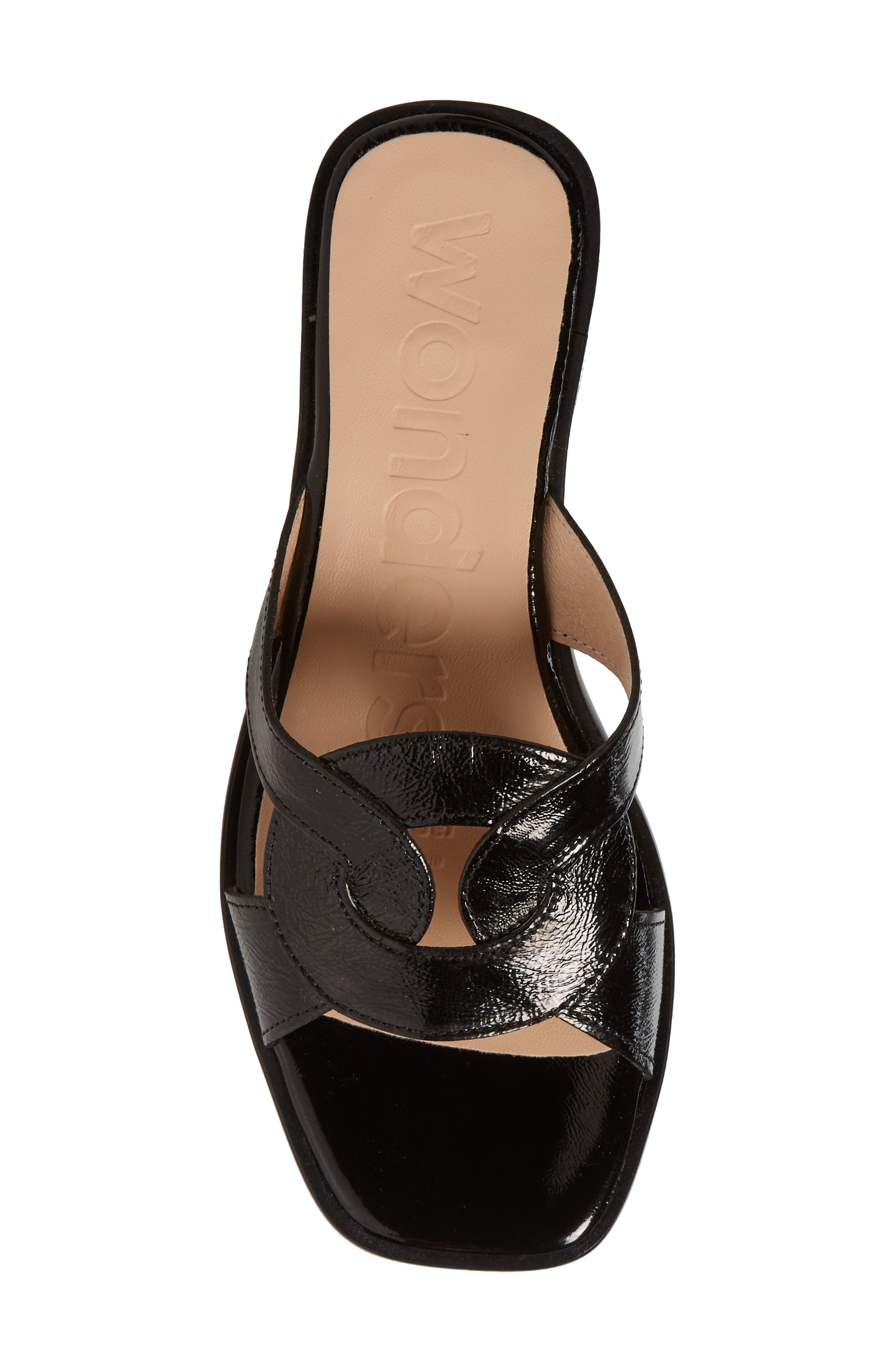 Wonders Leather Slide Sandal, Alternate, color, 