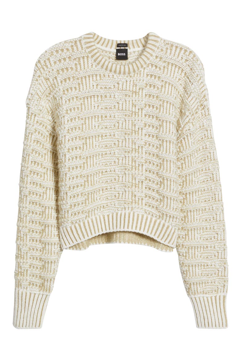 Flomira Sweater, Alternate, color, LIGHT BEIGE STRUCTURED KNIT
