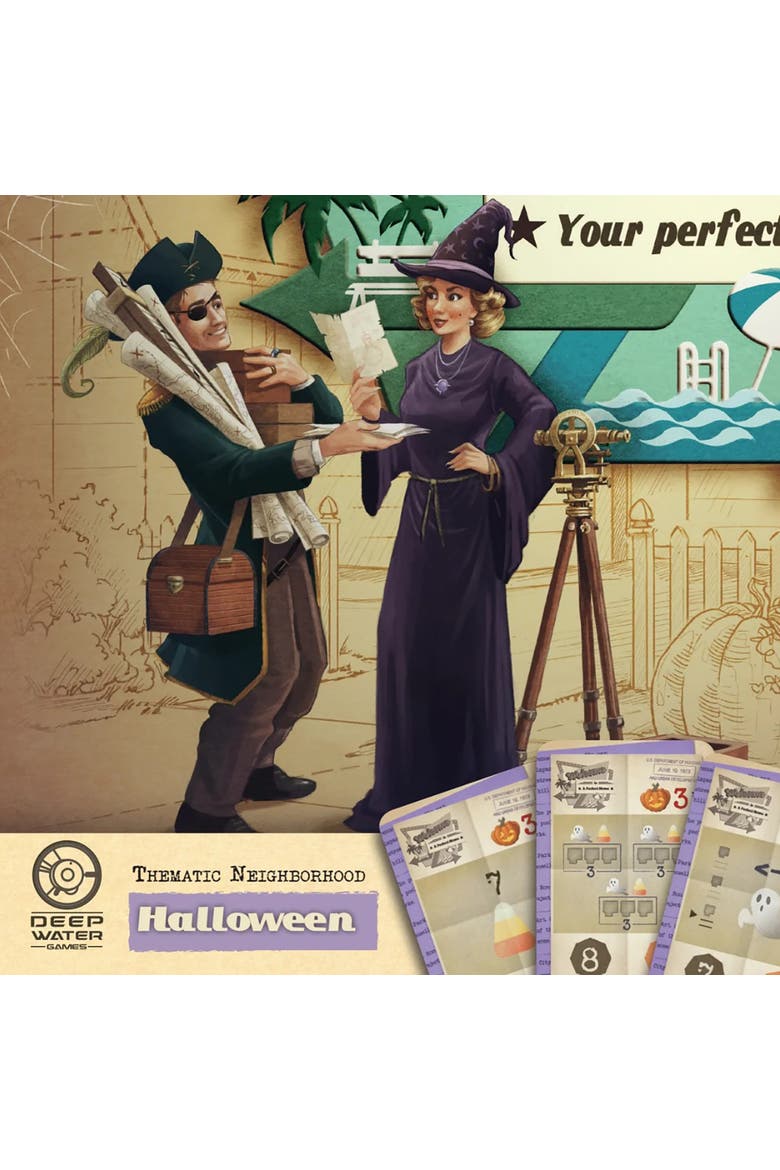 Welcome To... Halloween Thematic Neighborhood Expansion Ages 10+, Alternate, color, Multicolored