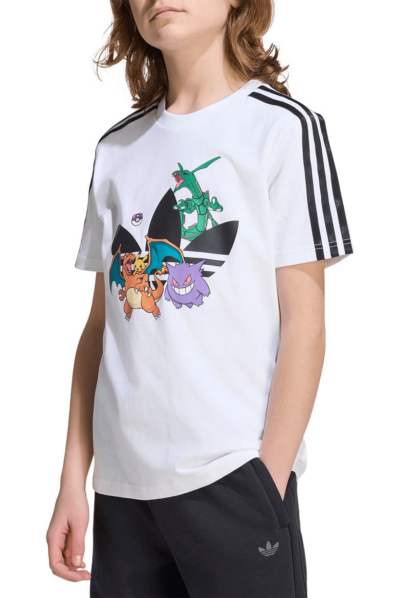 x Pokémon Kids' Cotton Graphic T-Shirt, Alternate, color, WHITE