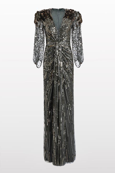 Xenia Sequin-Embellished Maxi Dress