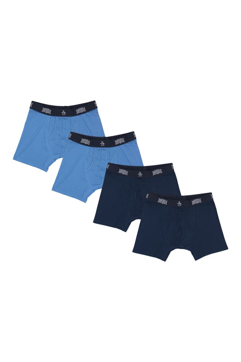 Assorted 4-Pack Boxer Briefs, Alternate, color, BLUE/ NAVY