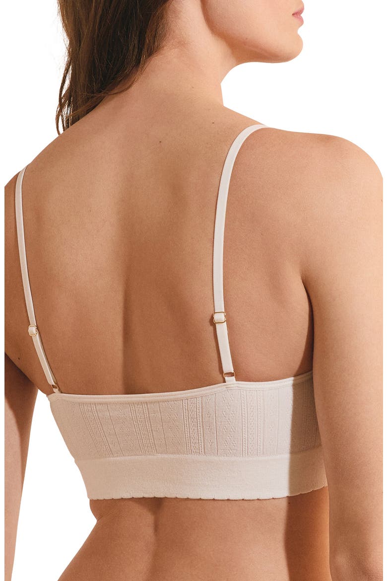 Daily Seamless Ribbed Bralette, Alternate, color, ECRU