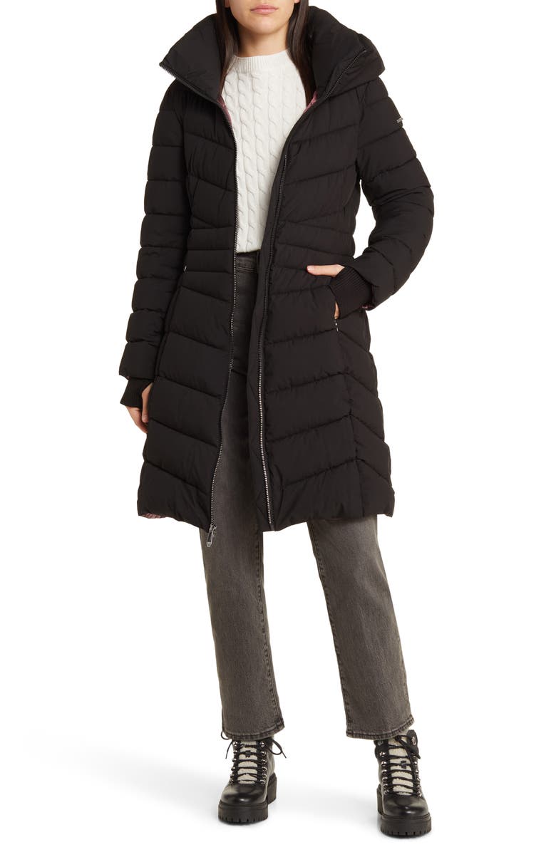 BCBGeneration Water Resistant Midi Puffer Jacket, Alternate, color,