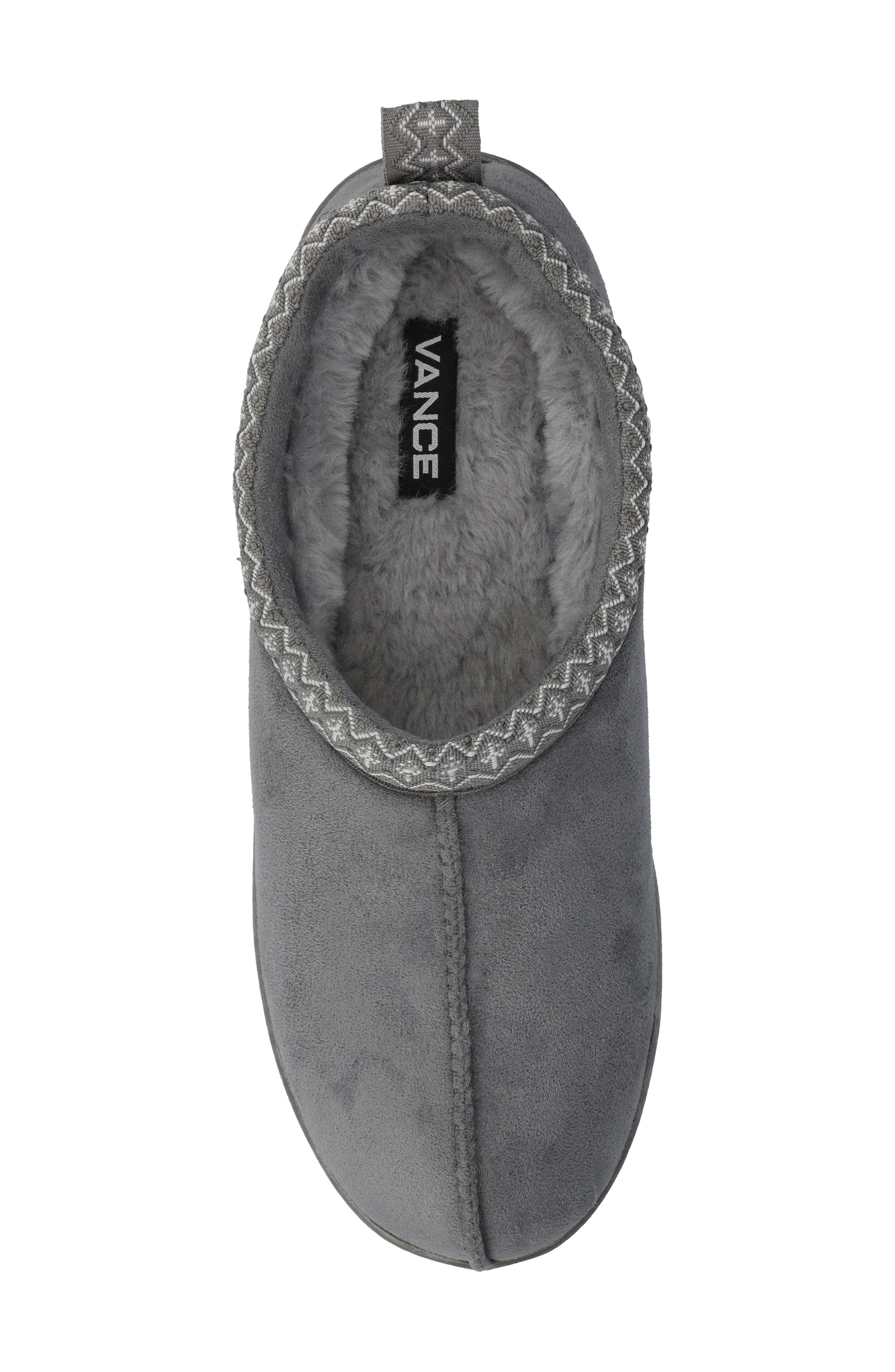 VANCE CO Lance Leather Slipper, Alternate, color, Grey