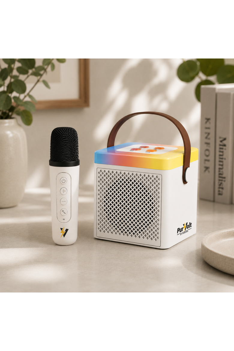 Portable Karaoke Set, Alternate, color, White