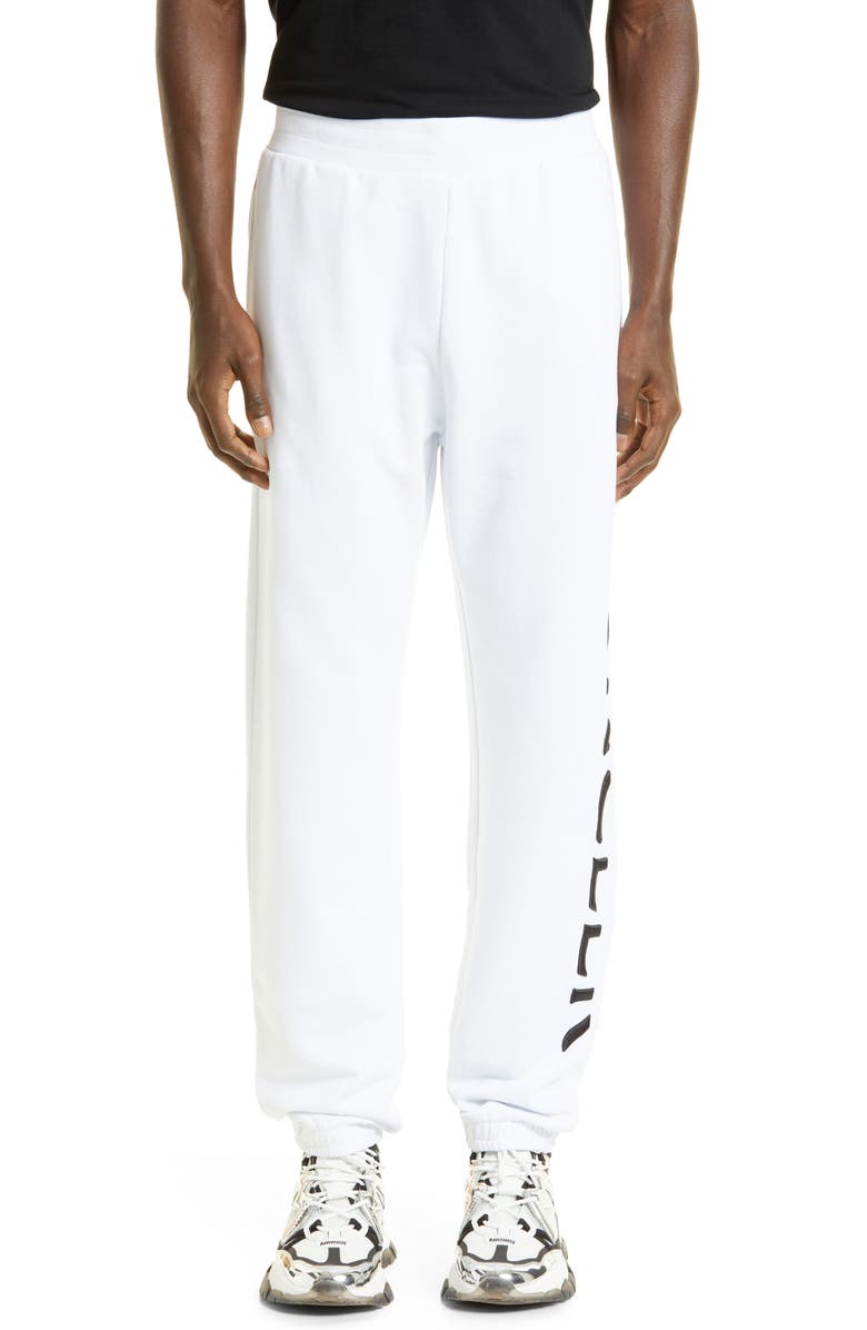 Moncler Men's Embroidered Strike Out Cotton Sweatpants, Main, color, 