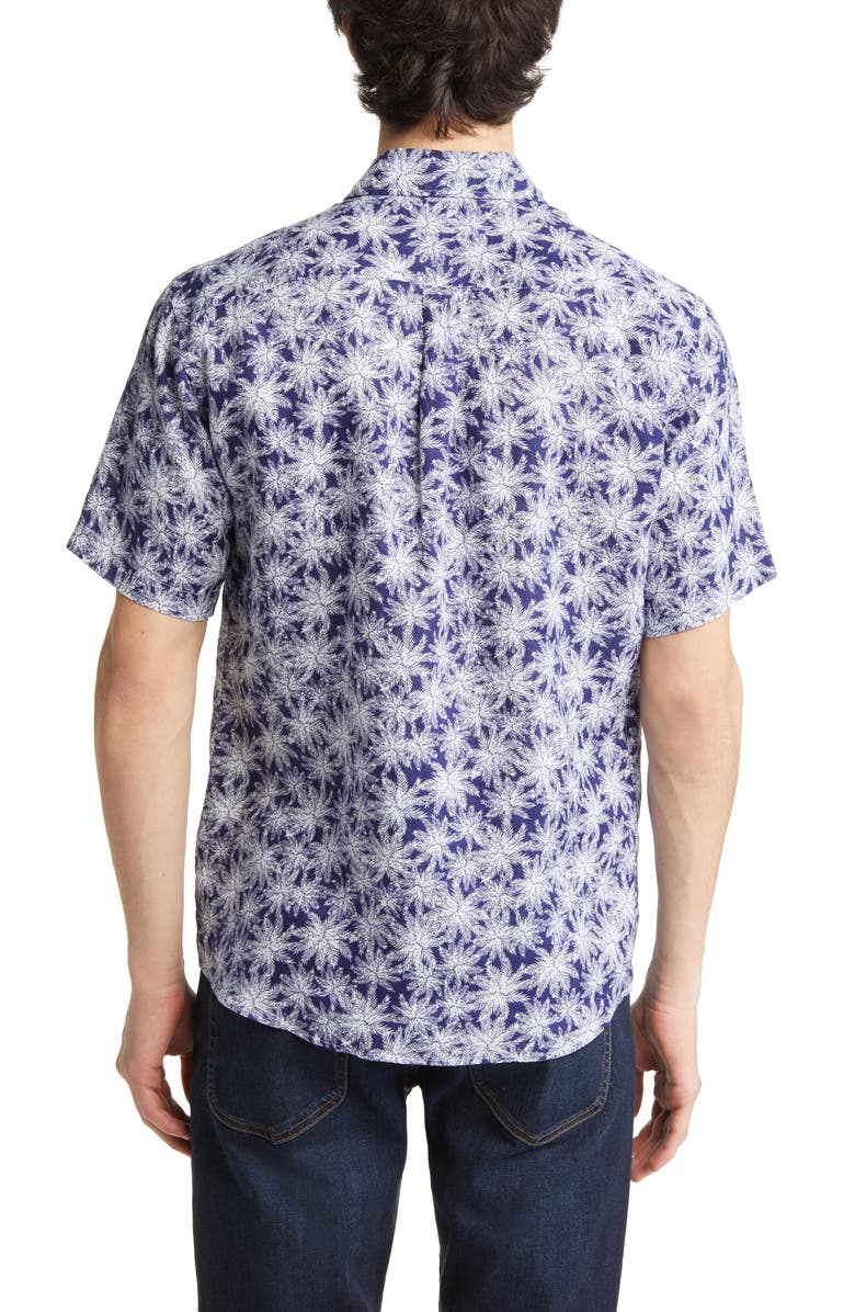 Peter Millar Key Cove Short Sleeve Linen Sport Shirt, Alternate, color, 