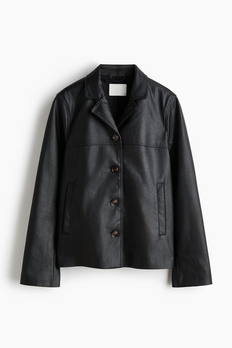 Coated Jacket, Alternate, color, Black