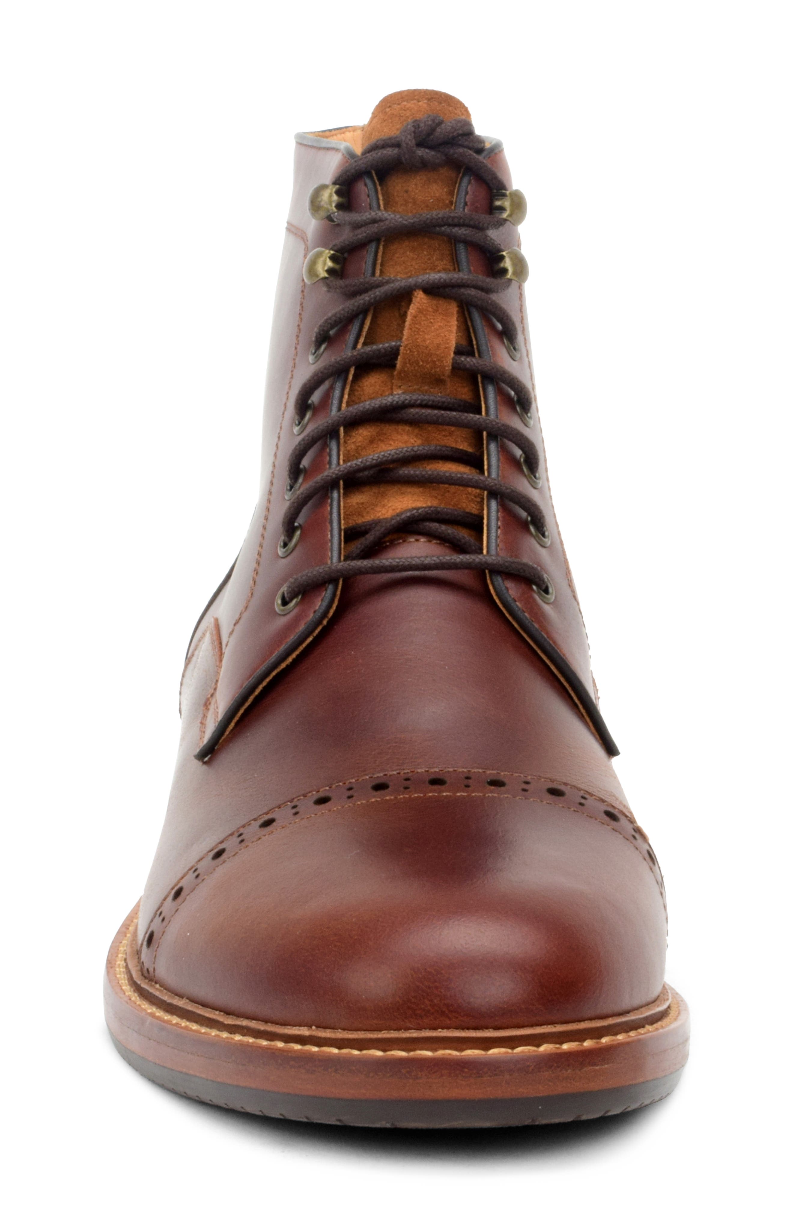 Woodlands Brogue Boot, Alternate, color, CHESTNUT